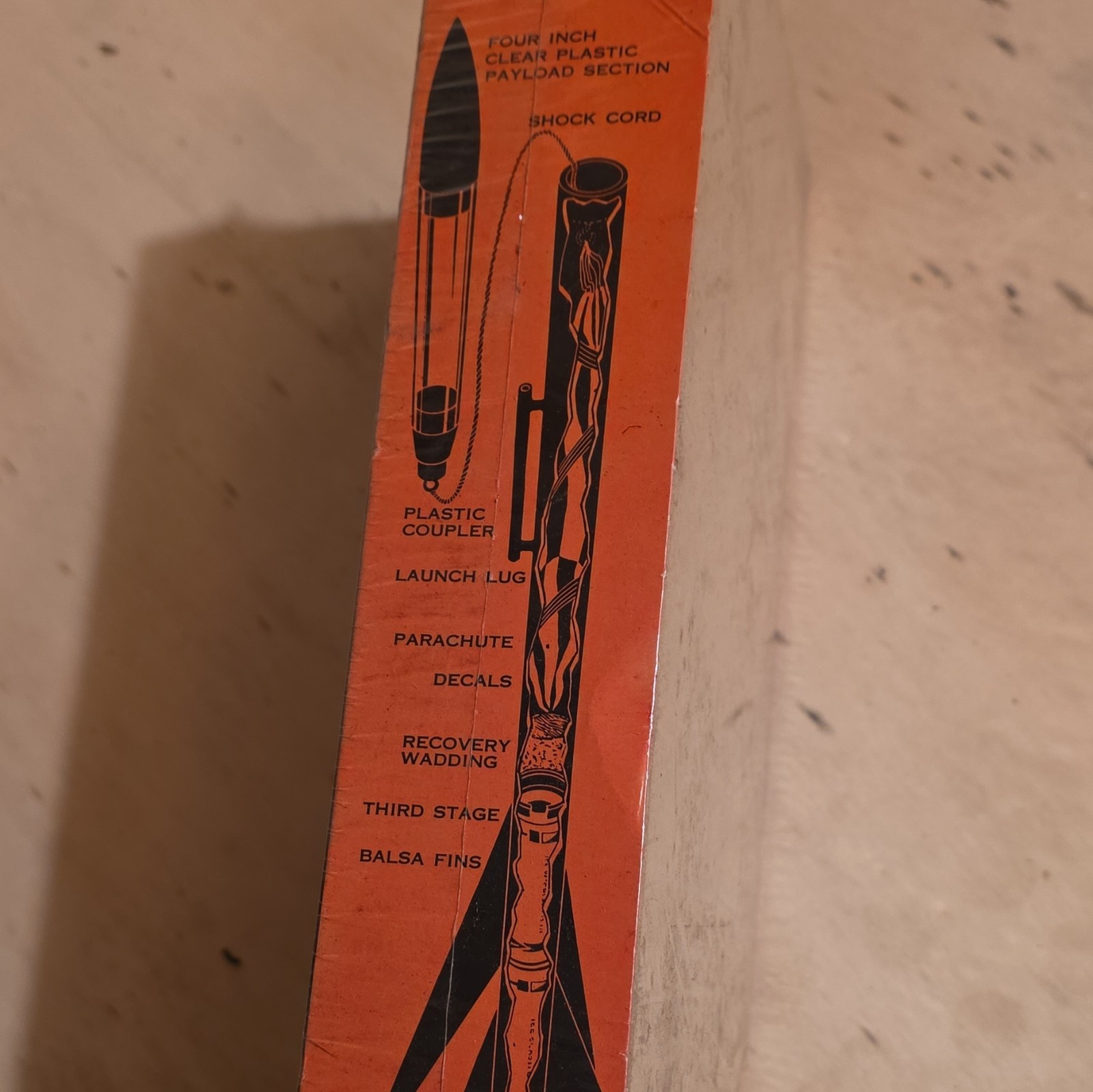 MPC Microsone 3 Three Stage Space Rocket Unassembled Kit w/ Balsa Parts gallery
