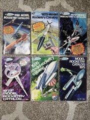 Estes Rocketry Catalogs vintage lot Of 6 / 1975-1980 Star Wars Star Trek