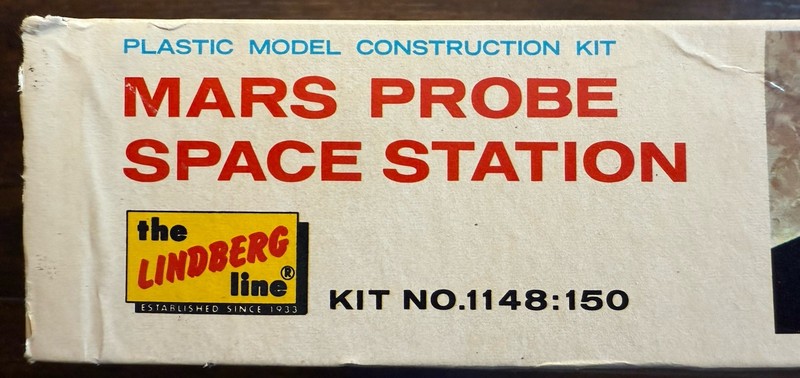 1975 LINDBERG MARS PROBE SPACE STATION Plastic MODEL KIT No 1148 150 New Rare gallery
