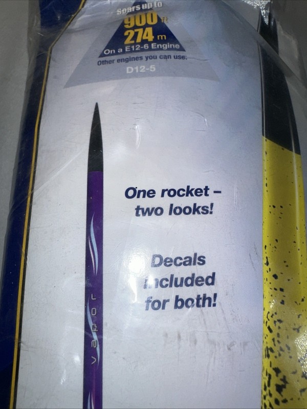 Estes Vapor Flying Model Rocket Kit EST7294 Advanced NIB gallery