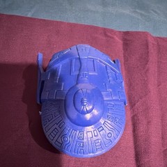 Blue Plastic Science Fiction Starship Toy Pre-built Not Painted