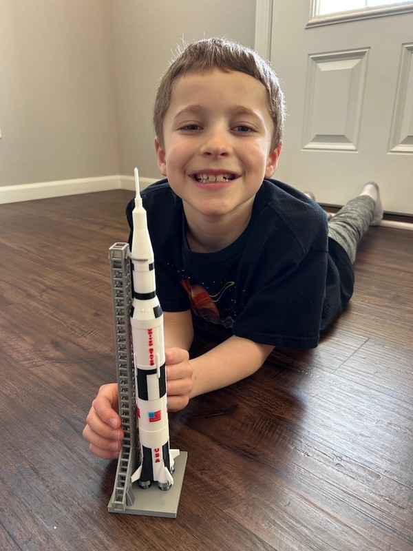 NASA Saturn V(5) Apollo Model Rocket and Toy for Space Enthusiasts of All Ages gallery