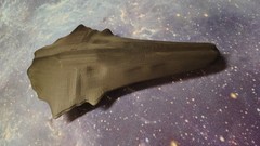 Sci-Fi Spacecraft Model, Black PLA+ Plastic, Pre-Built Ready to Go, Not Painted