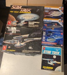 Lot of 6 -Star Trek Model Kits: By AMT ERTL & Polar Lights – All Are NEW/UNUSED