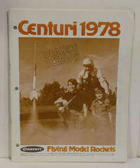 RARE Vintage Centuri Flying Model Rocket 1978 Dealers Catalog No. 781-D