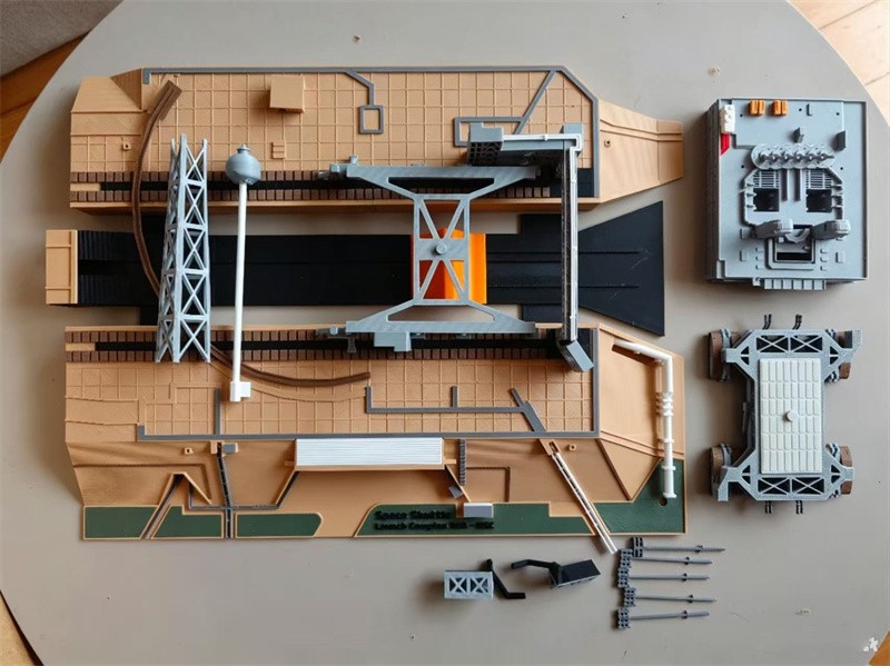 1/400 39A Space Shuttle Launch Site 3D Printed Finished Model gallery