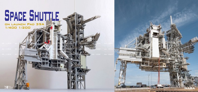 1/400 Space Shuttle on Launch PAD 3D Printing Model Builded A set gallery
