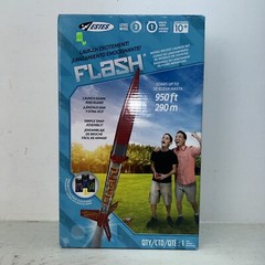 ESTES FLASH MODEL ROCKET LAUNCH SET red body pad control base EST1478 Open Box