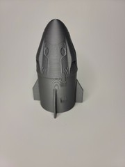 3D Printed 1/70 SpaceX Dragon Capsule 4.6″ Metal Silver PLA Plastic Made in USA