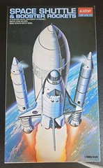 ACADEMY SPACE SHUTTLE AND BOOSTER ROCKETS 1/288 MODEL KIT Opened Complete!