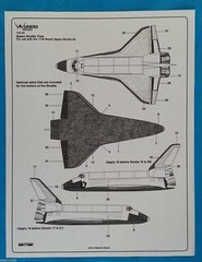 Warbird 1/144 Space Shuttle Tile Decals 14404 For Revell