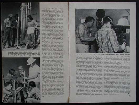 Large Scale Model Rocket Research 1954 Pacific Rocket Society article gallery