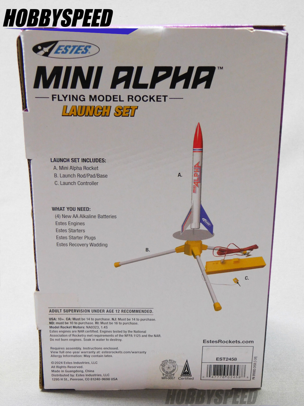 ESTES MINI ALPHA MODEL ROCKET LAUNCH SET pad control space base EST2458 NEW gallery