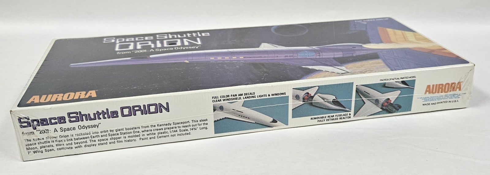 Rare SEALED 1975 Aurora #252 2001: Space Odyssey Space Shuttle Orion Model Kit gallery