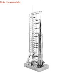 15cm X 5cm 1:770 Metal USA Apollo 11 Saturn V w/ Gantry Unassembled Model