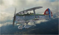 Azur From 1/72 French Air Force Spad 510 The 7th Battle Flying Team Plastic Mode